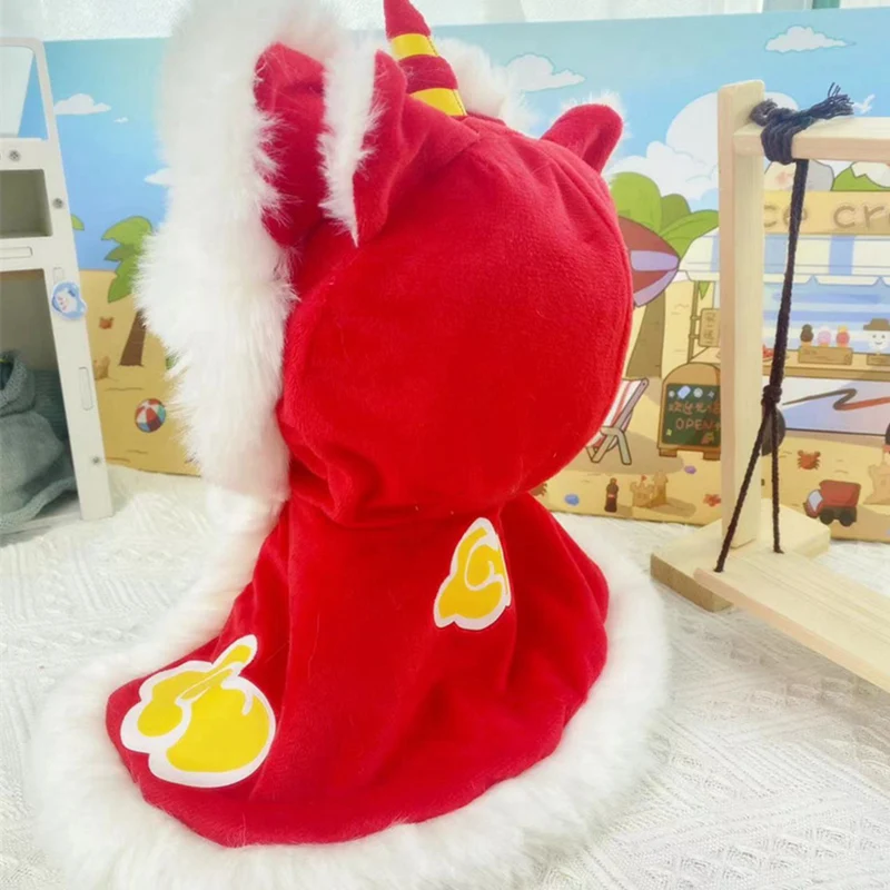 Doll Clothes For 20/40cm Idol Dolls Baby Doll Lovely Red Lion Cloak  Stuffed Cotton Toy For Cotton Doll Dress Up Accessories