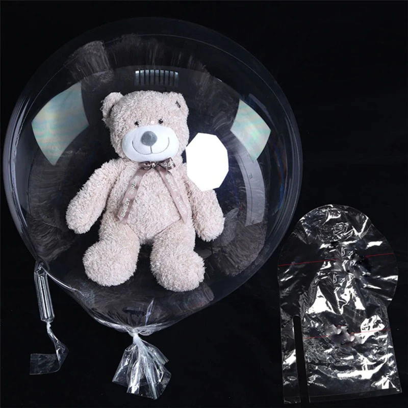 1pc/5 stücke Weithals transparente Bobo Ballon Snack Geschenk verpackung klare aufblasbare Globos