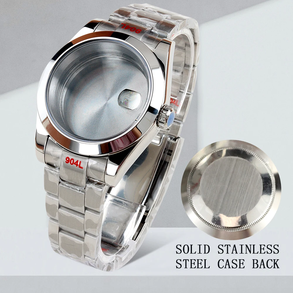 

Waterproof NH35 Watch Case 36mm/39mm Watch Accessories Fit NH35 NH36 Movement 316L Steel Oyster Bracelet NH35 Watch Case