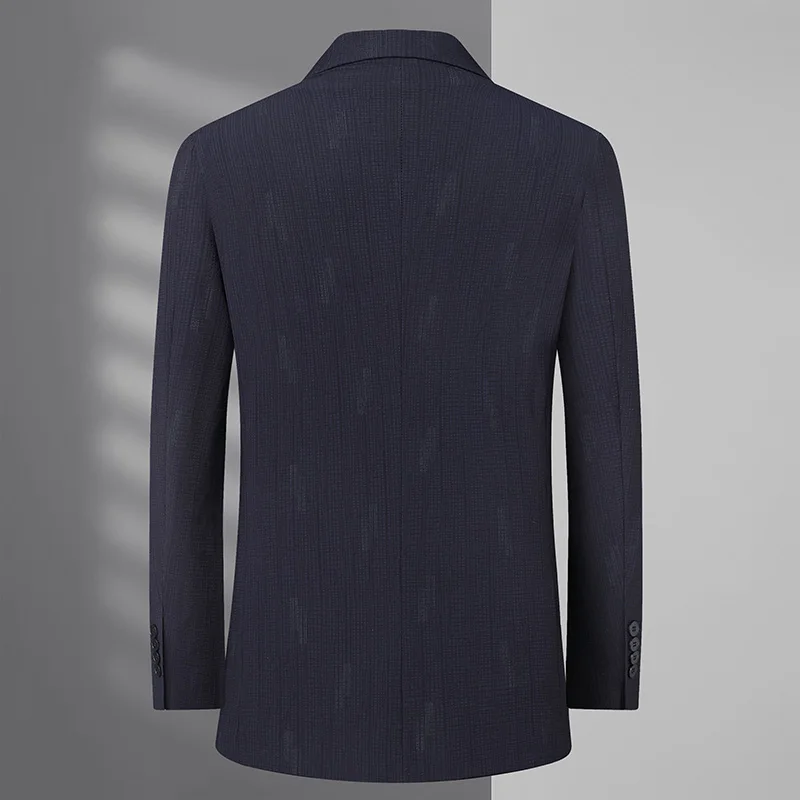 Blazer ขนาดใหญ่ XL-7XL กลางแจ้งผู้ชาย Casual แฟชั่นแนวโน้ม Sporty สีทึบสไตล์อังกฤษธุรกิจสุภาพบุรุษงานแต่งงาน Blazer