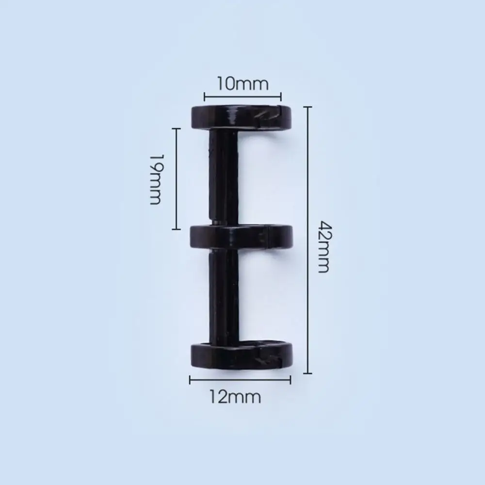 Кольцо-зажим с тремя отверстиями, креативное кольцо 5 цветов, открывающееся кольцо для книг с отверстием, пластиковые кольца для связывания для студентов