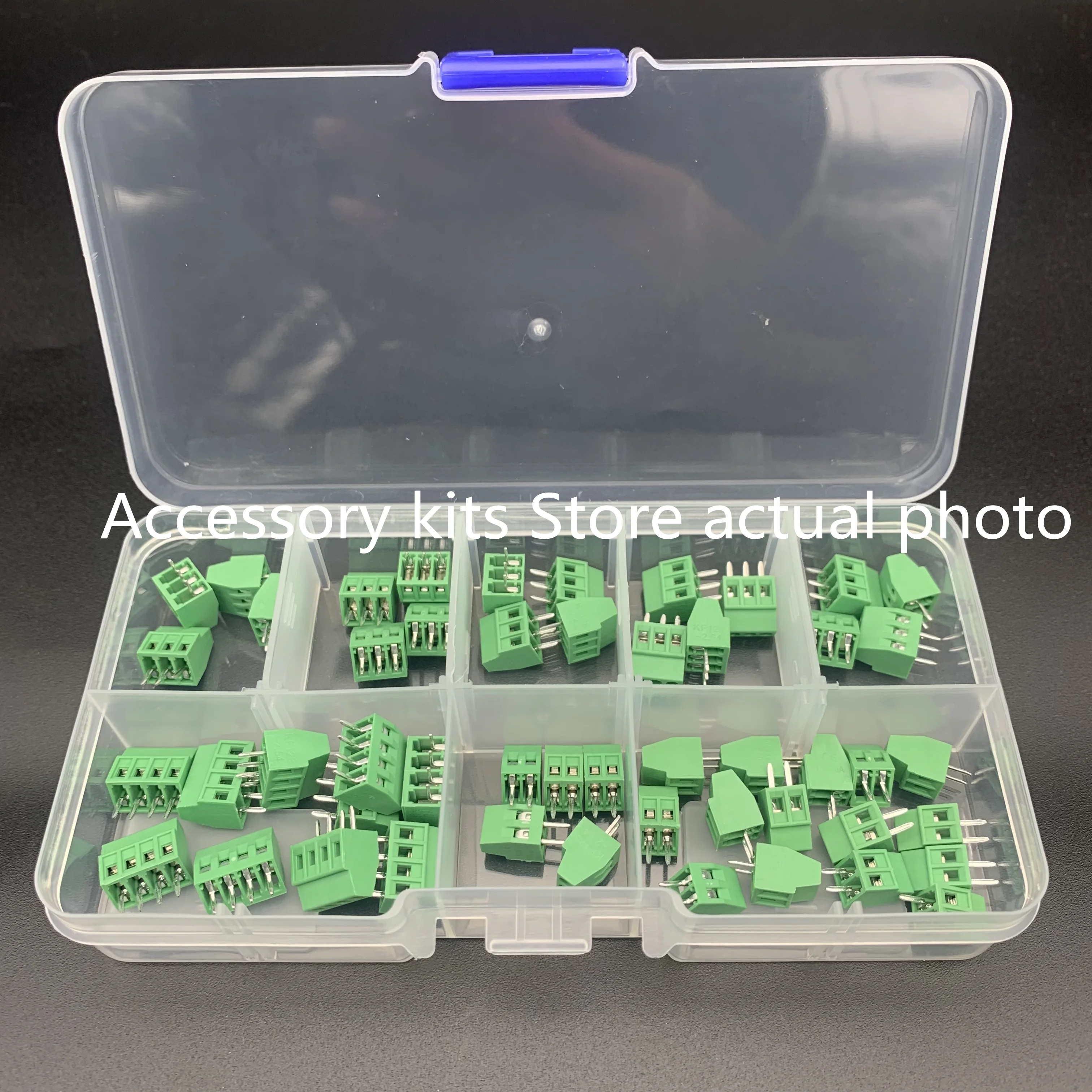 50 Stuks Dg308 Terminal Kf128 2.54Mm Pitch Pcb Schroef Type 2/3/4P Kit Box