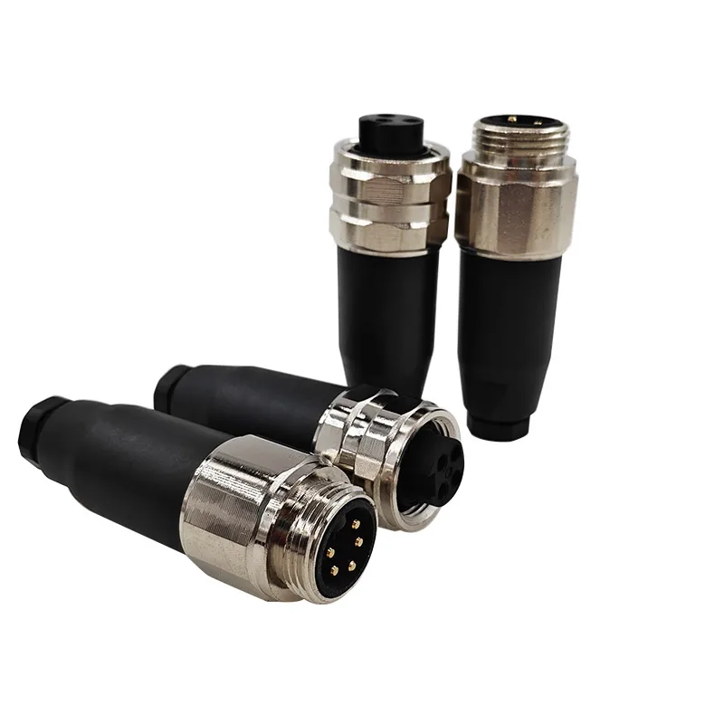 7/8-16UN Screw Fixed Sensor Aviation Plug Connector 3-Core 4-Core 5-Core M22 Cable Connectors for Sensor Applications
