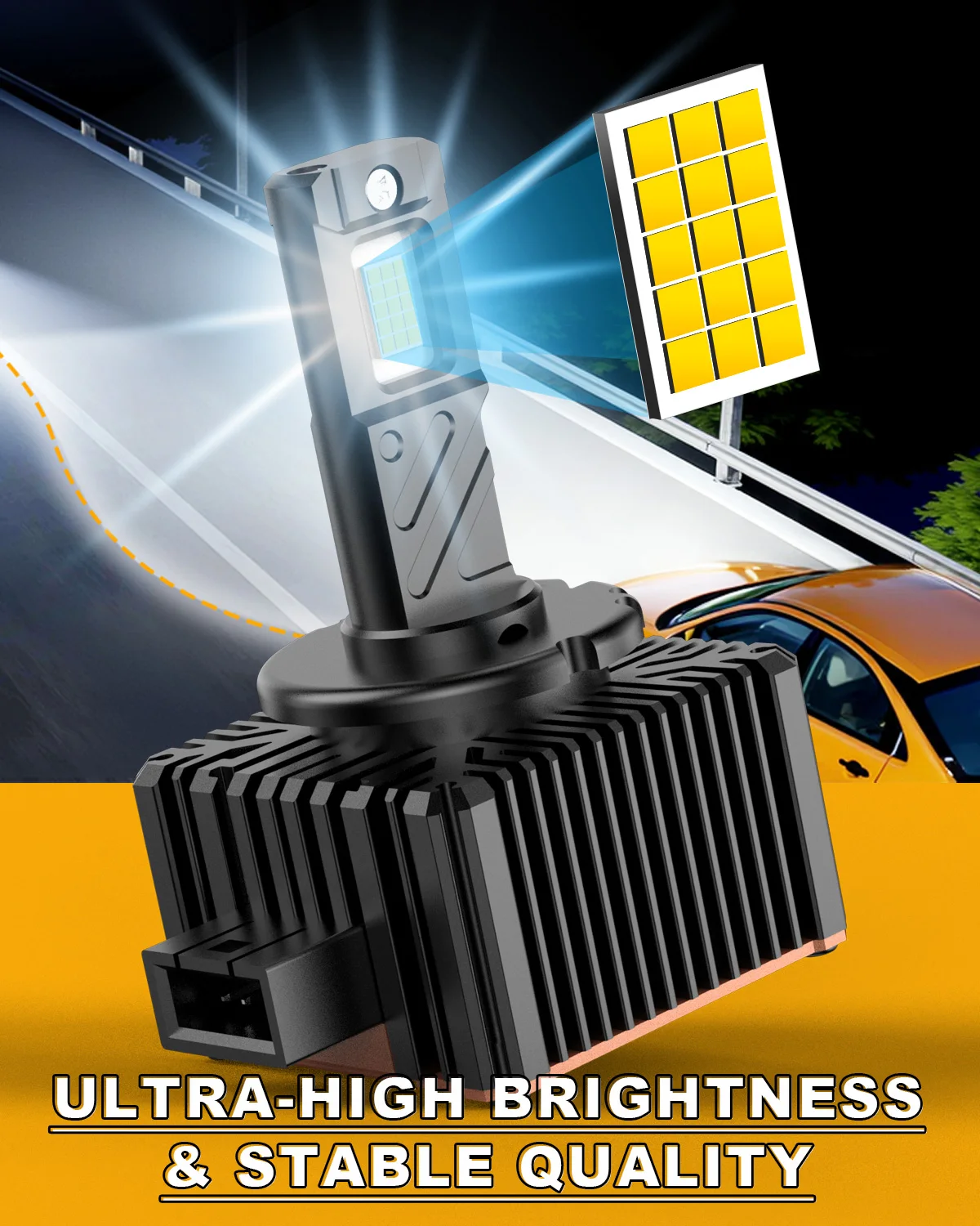 KATUR 2 قطعة D1S D1R D3S D3R Led سيارة العلوي لمبة HID استبدال 40000Lm قوية توربو ديود GC-5490 رقائق خطأ مجاني #5