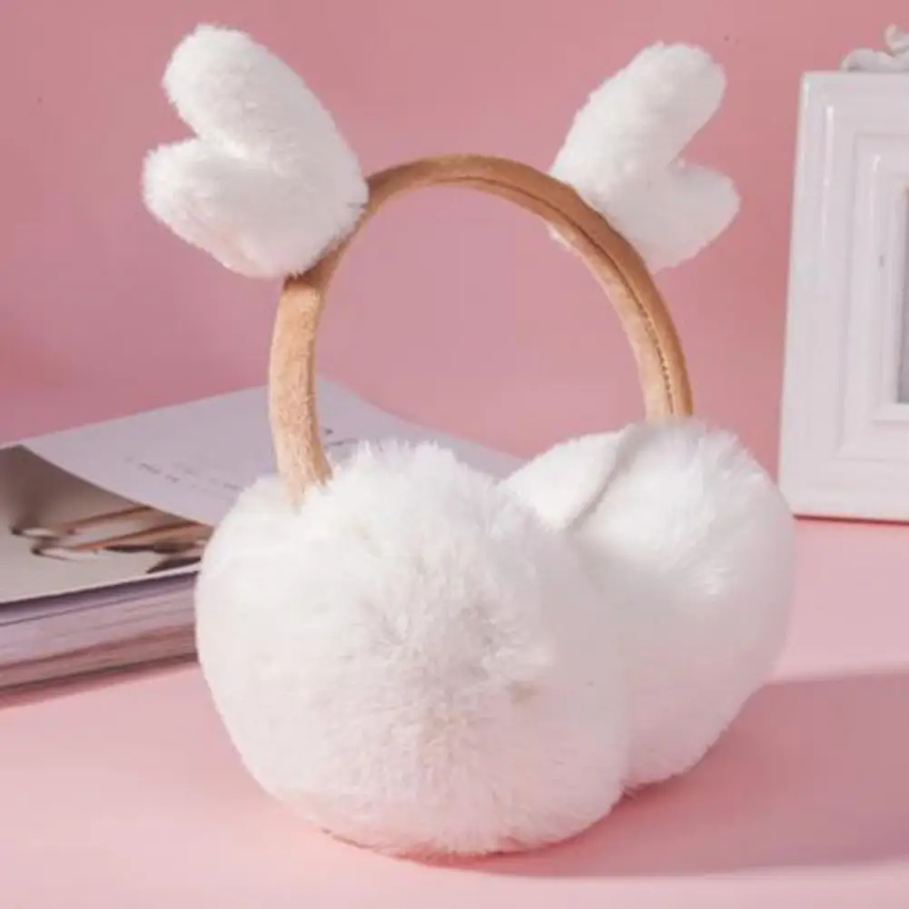 สาวญี่ปุ่น Earmuffs Furry Faux กระต่ายขนสัตว์ Muffs หูสําหรับผู้หญิงน่ารักกวางหูอุ่น Plush ฤดูหนาวหูคริสต์มาส