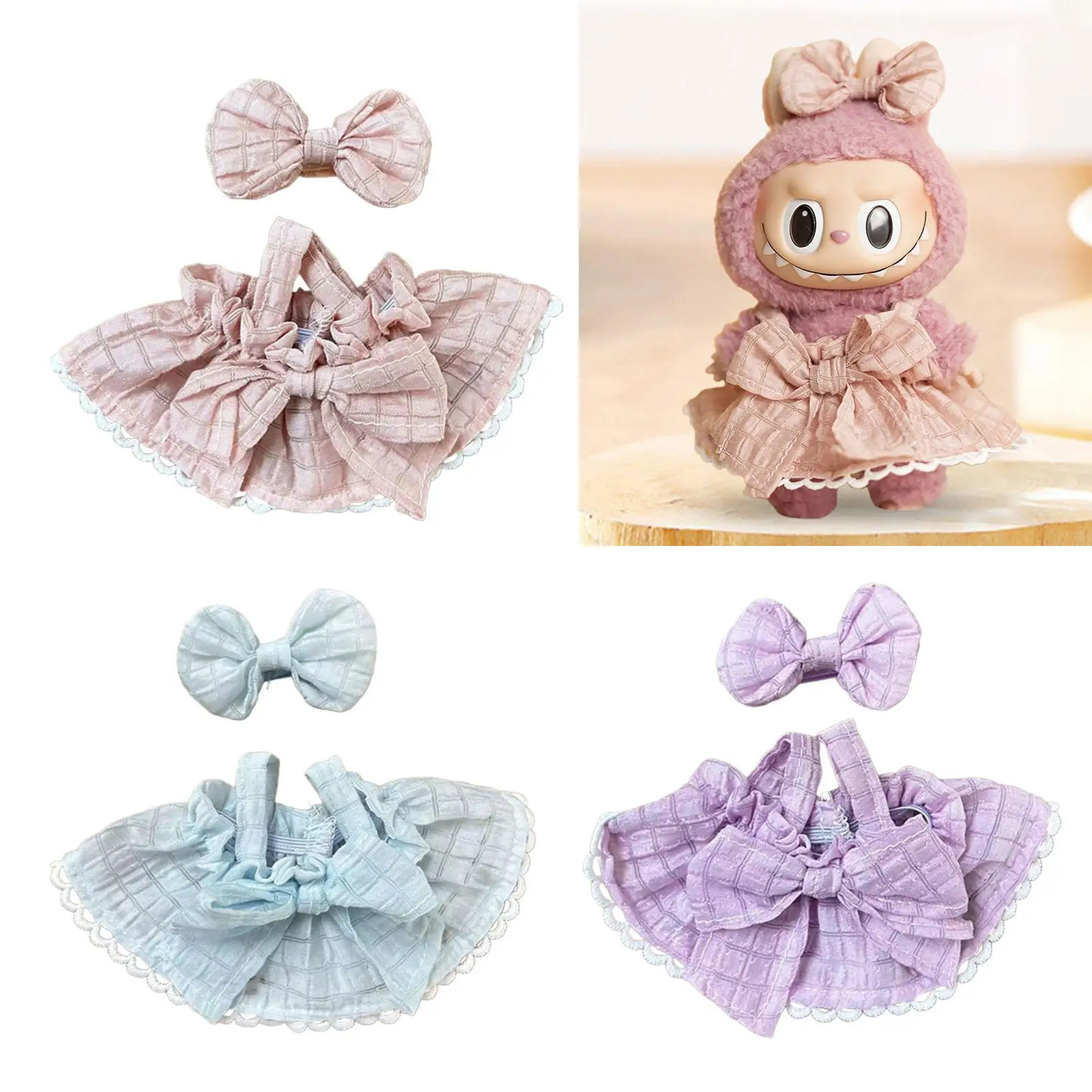 Ropa de muñeca de peluche para niños, regalo de cumpleaños, haga sus propias muñecas, disfraces, vestido de correa de dibujos animados, ropa de muñeca, Outifits