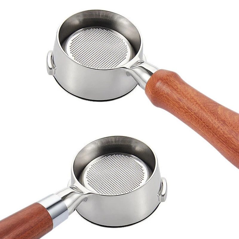 58MM Coffee Bottomless Portafilter Solid Wood Handle For GAGGIA Naked Filter Basket Barista Accessories Espresso Machine Tools