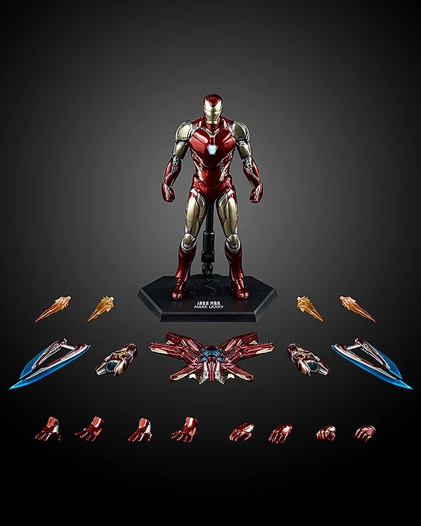 100% Original Threezero Studio Infinity Saga DLX Iron Man Mark 85 อะนิเมะ Action Collection Figures ของเล่นของขวัญสต็อก