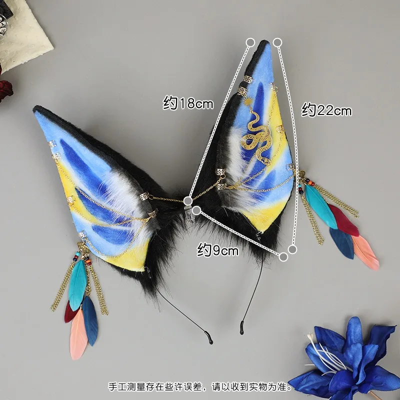 Nouveau bandeau d'oreille de chien d'animal fait à la main bandeau d'anime mascarade Costume de fête casque adolescentes fille Cosplay habiller cerceau de cheveux