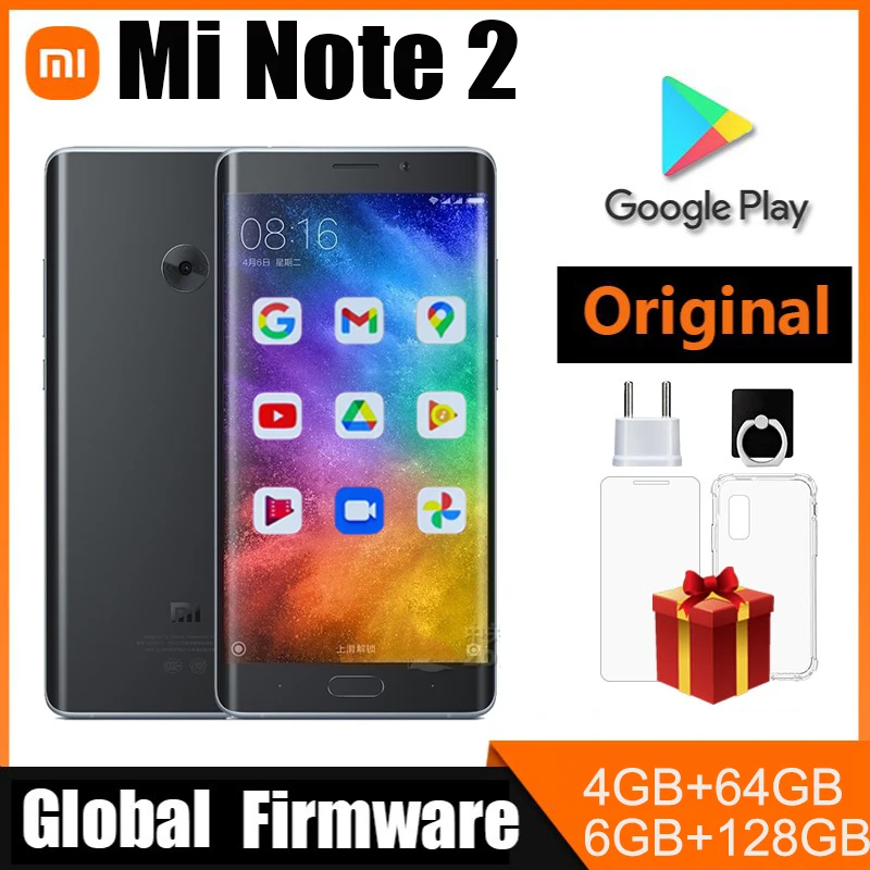 

celular Xiaomi Note 2 smartphone 5.7 inches screen Snapdragon 821 4070 mAh Quick Charge 3.0 Android Hot Sale