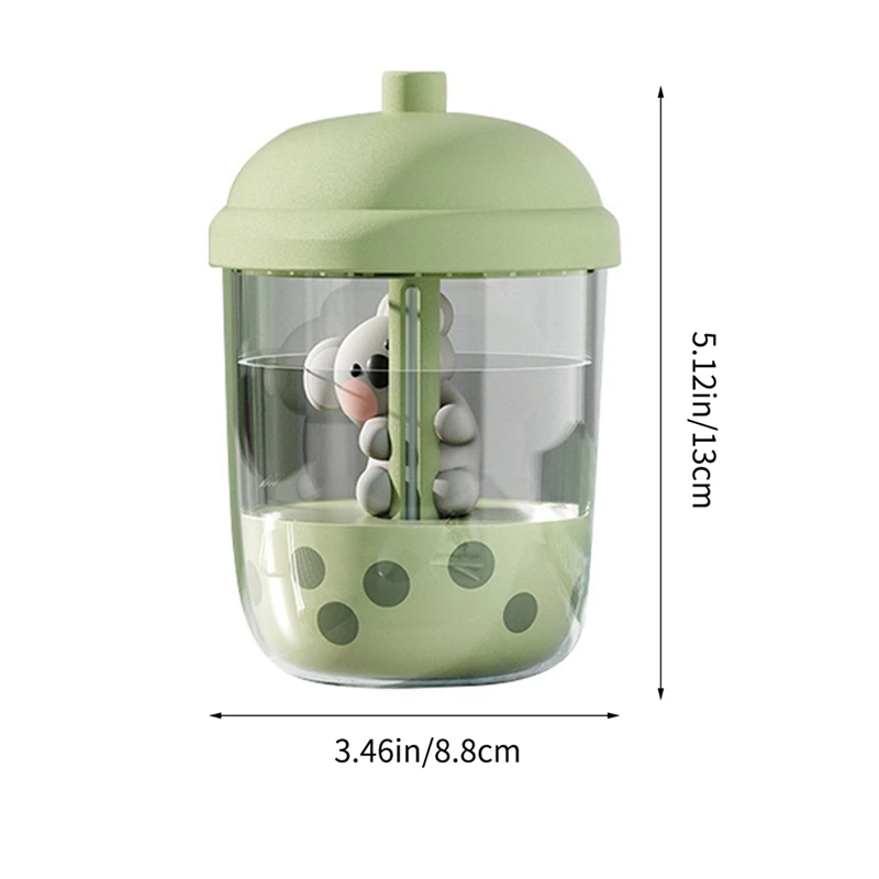 450Ml Portable Koala Milk Tea Cup Air Purification Humidifier USB Desktop Water Atomizer Diffuser For Bedroom