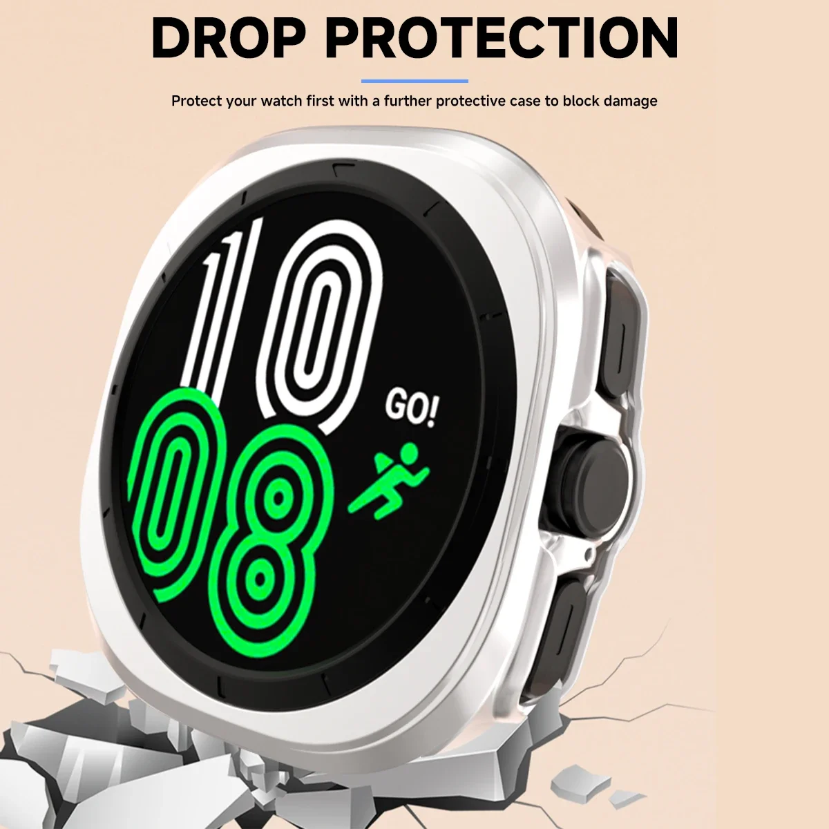 حافظة وحزام لساعة سامسونج جالاكسي 7 ألترا ، سوار سيليكون رياضي ، سوار ، غطاء واقي للكمبيوتر ، 47 *