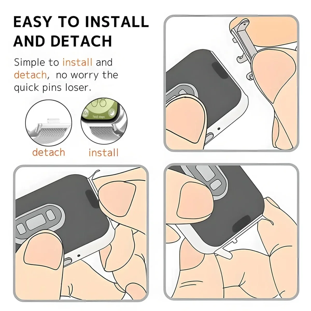 20mm breite Metall verbinder für Huawei Watch Fit 3-Band-Konverter-Schnittstelle Edelstahl für Huawei Watch Fit 3 Zubehör