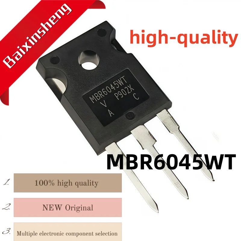 10 peças novo diodo schottky mbr6045wt to-247 60a 450v mbr6045 6045wt de alta qualidade