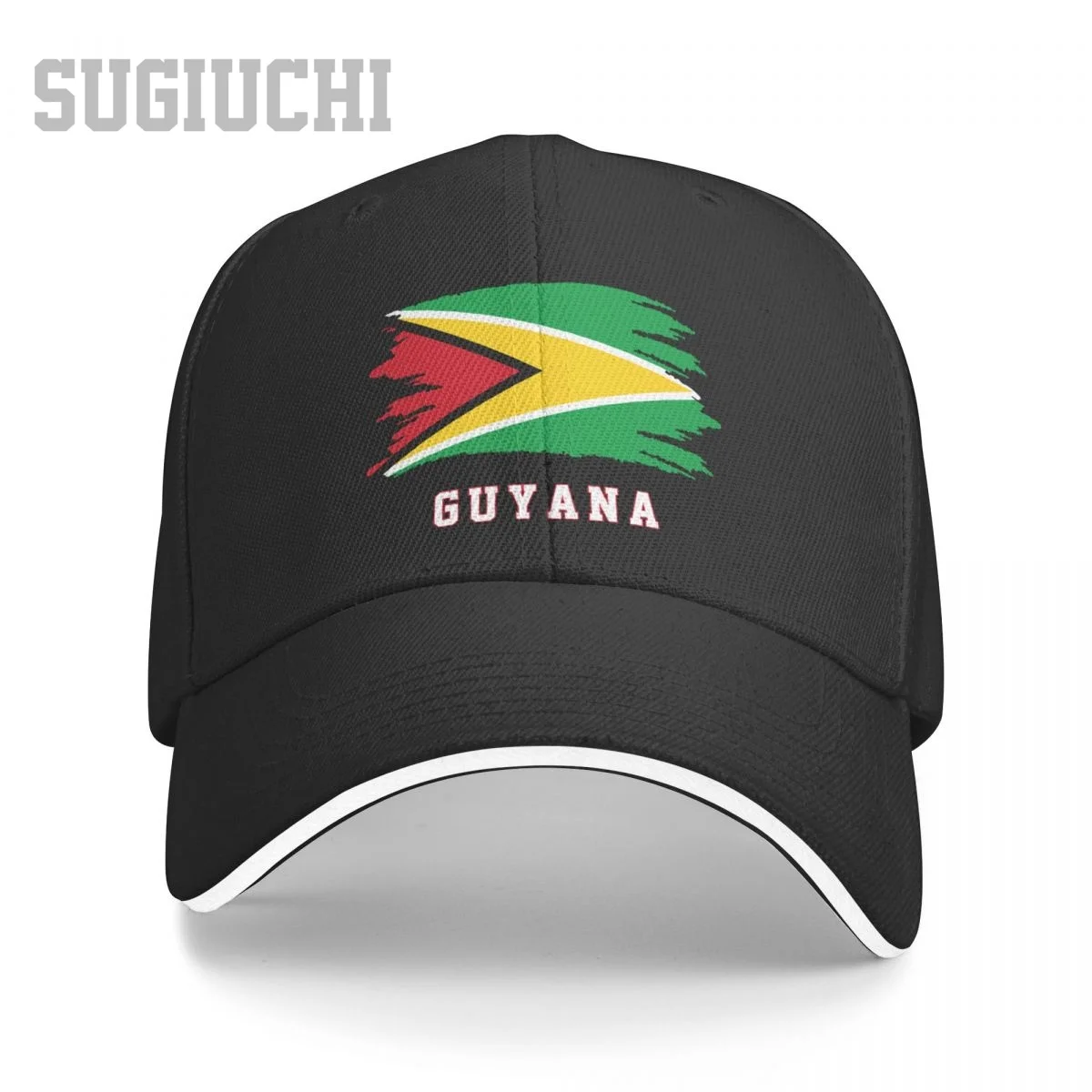 Unisex Sandwich Guyana Flag Guyanais Country Baseball Cap Men Women Hip Hop Caps Snapback Golf Hat Fishing