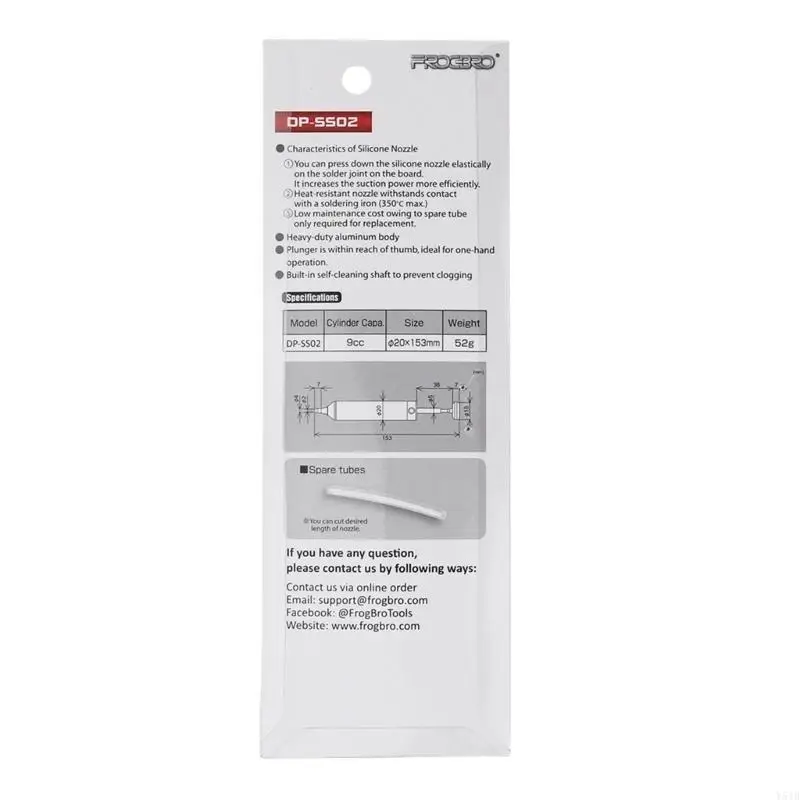 

Y51B High-Quality Metal Body Desoldering Pump with Self-Cleaning Shaft for Soldering