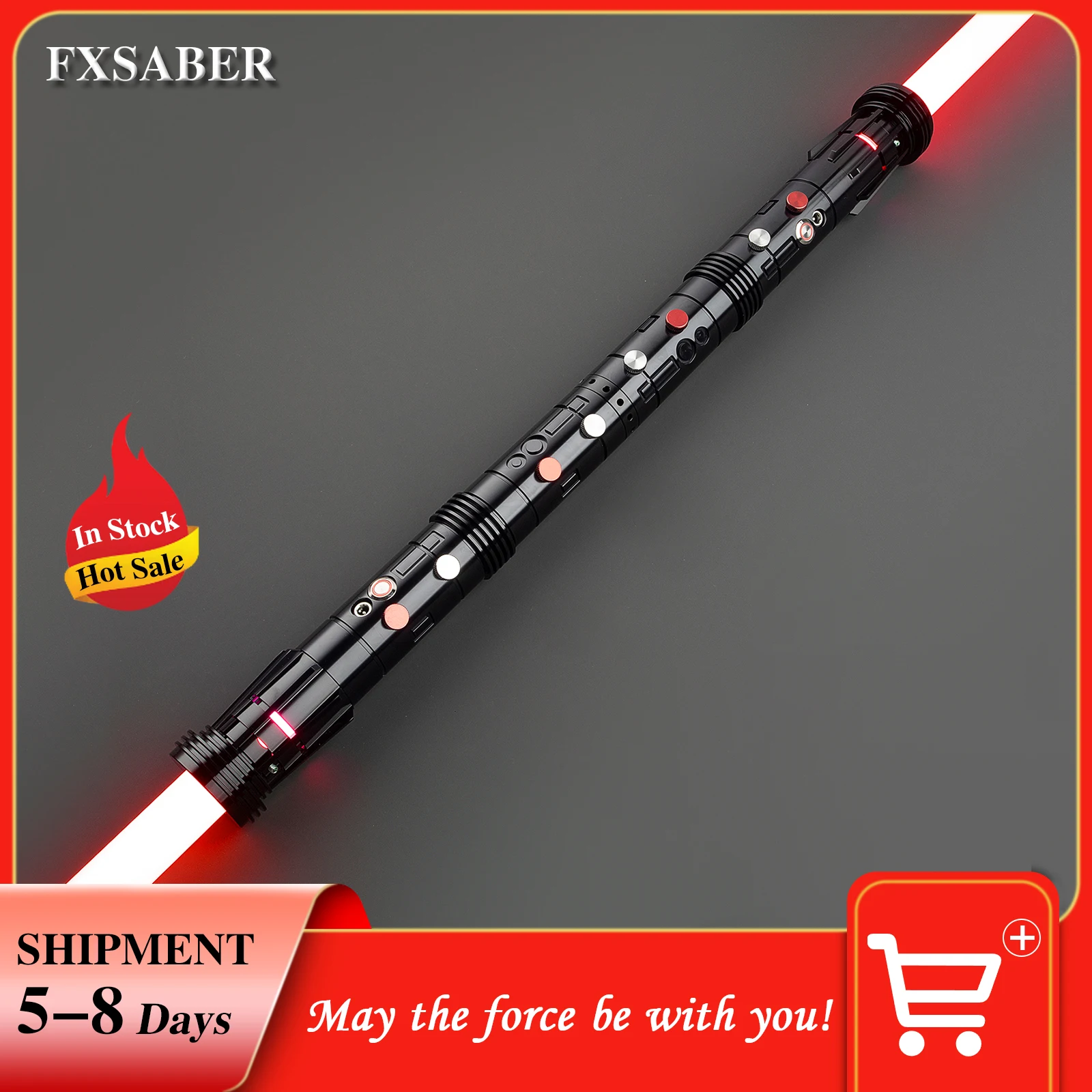 

FXSABER metal laser sword RGB Light saber Dueling Lightsaber for cosplay with 16 Sound Fonts