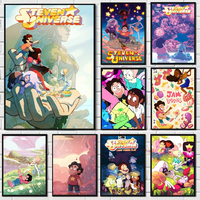 Steven Universe Retro Kraft Poster HD art sticky wall waterproof home living room bedroom bar aesthetic decoration