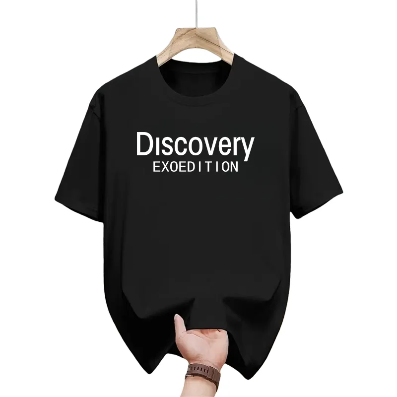 

2026 New Model Men's Fashionable Paris Brand Printed T-shirt, Pure Cotton Round-neck Casual Urban Style, High-quality PremiumY2K