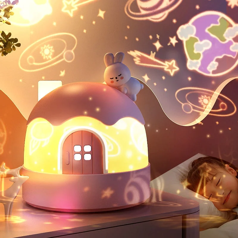 

Starry Sky Projector Night Light Glowing Toy Girl's Bedroom Full Of Stars And Fantasy Rotating Kid Birthday Gifts Toys