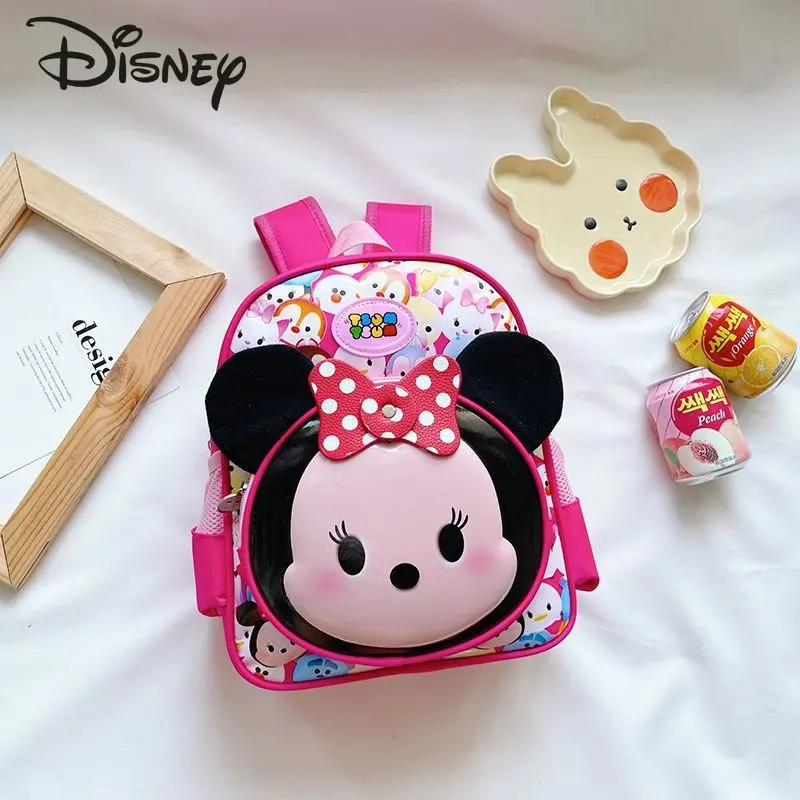 Disney Mickey Children's Backpack Fashion High Quality Waterproof Student Backpack Cartoon Cute Lightweight Girls Backpack