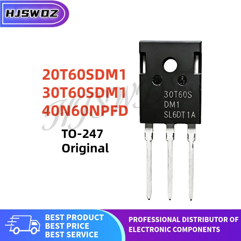 10Pcs Original New 40N60NPFD 30T60SDM1 20T60SDM1  SGT40N60NPFDPN SGT30T60SDM1P7 SGT20T60SDM1P7 Transistor