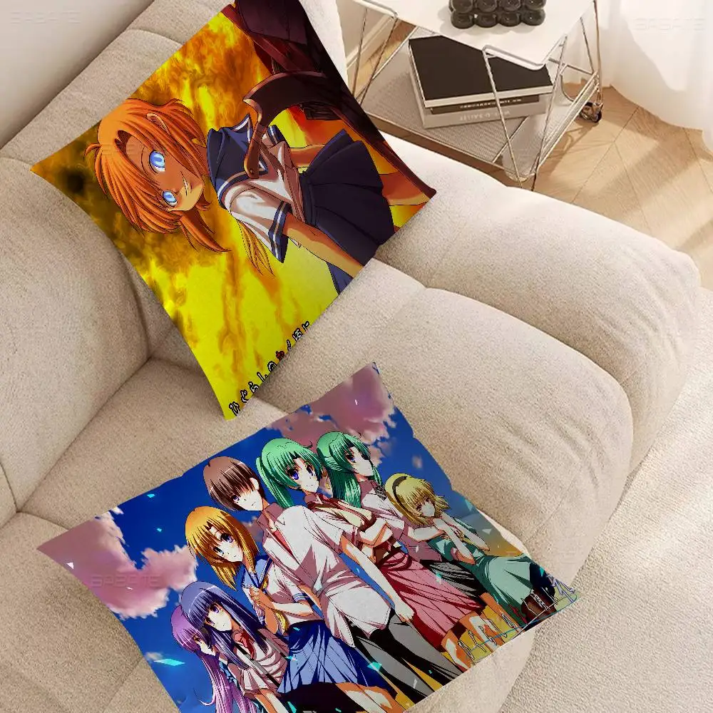 Higurashi When They Cry Cartoon Maple Design Cushion Cover Happy Autumn Harvest decor Holiday Decorati Pillow Cover