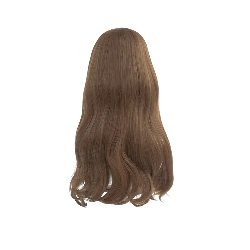 Boneka Ada Mesmer Wig Cosplay pengenal permainan V 65CM coklat rambut sintetis tahan panas pesta Halloween wig COS + topi Wig