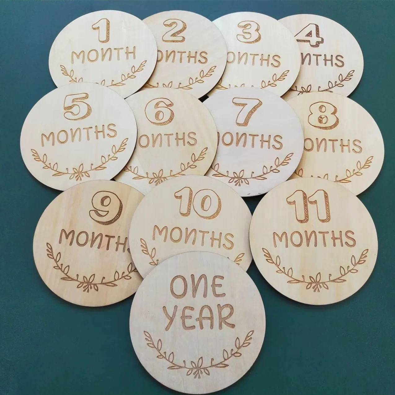 

New Arrive Capture Your Newborn Baby's First Year Each Progress and Moments Baby Milestone Cards