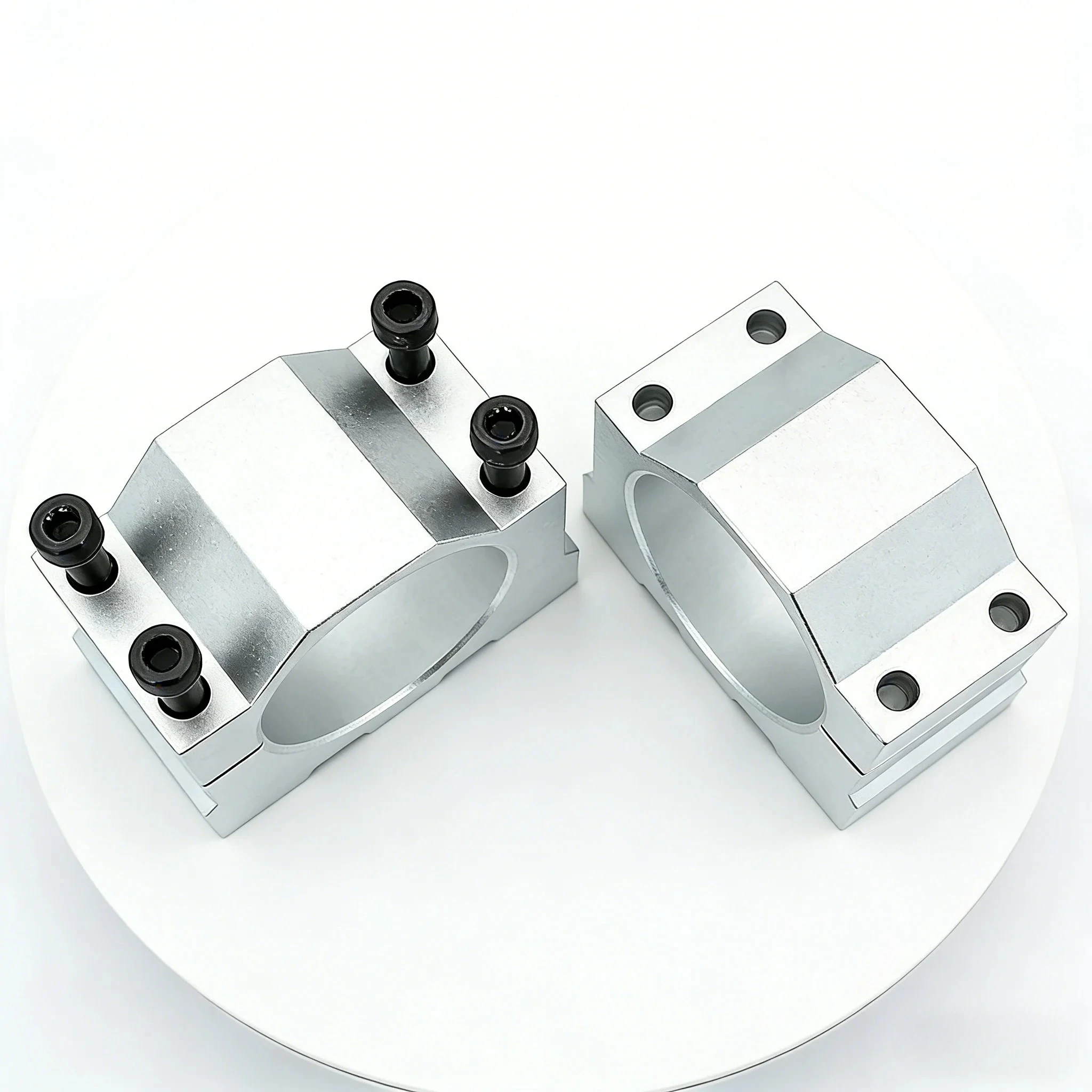Engraving Machine Optical Axis Electric Spindle Seat Fixed Seat Motor 52/65/80 Spindle Bracket Installation Seat Hoop Clamp