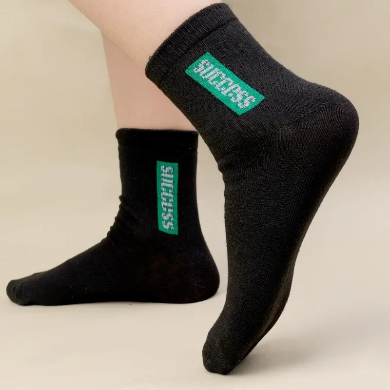 6Pairs Men Bamboo Fiber Autumn Winter Socks Breathable Cotton Soft Sports Sock Deodorant Business High Quality Male Ankle Socks image 4