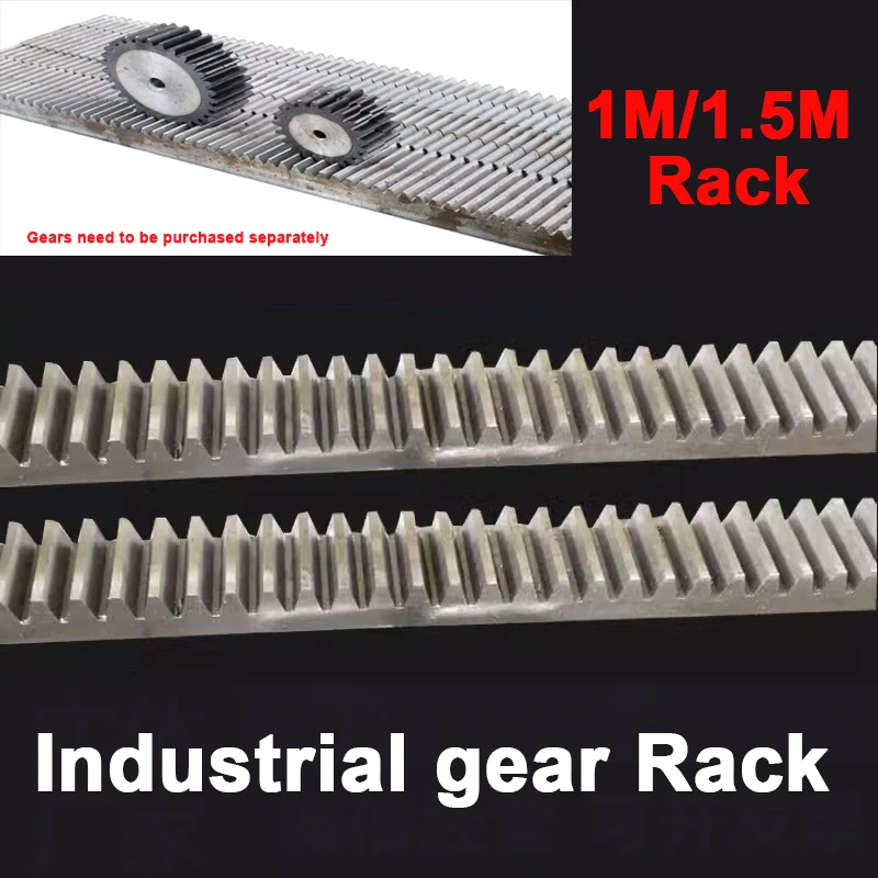 1Pcs 45# Steel CNC Gear Rack 1M 1.5M 10*10~20*20*500-1000mm Quenched/No Quenched Linear Rail for CNC Milling Router Engraver
