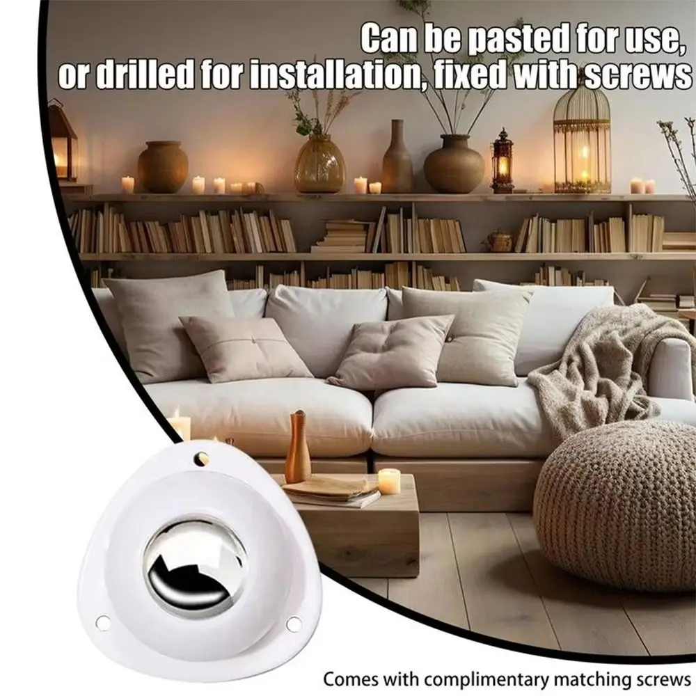 4Pcs/set Self Adhesive Caster Wheel 360 Swivel Mini Mute Furniture Casters Heavy Duty Moving Plastic Rolling Pulley