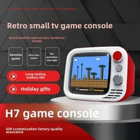 New H7 Retro Small TV Handheld Game Console 3.5-Inch HD Screen 740 Games Video Dual Gamepad Handdeld Console Kids Gifts