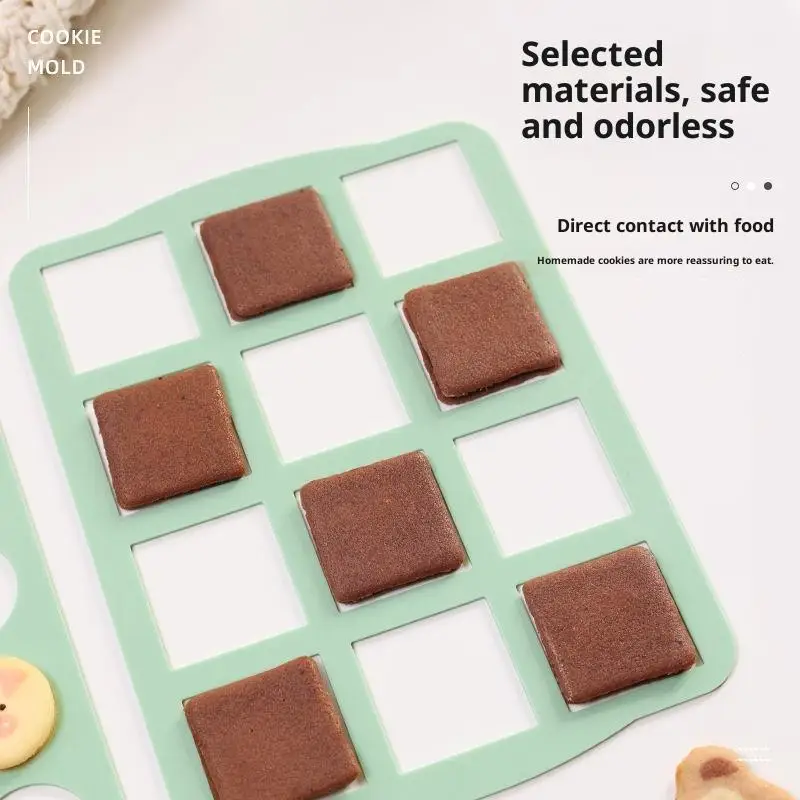 1Pcs Japanese Cookie Mold Silicone Cookie Mold Dacquoise Mold Chocolate Cake Decorating Kitchen Accessories Tool