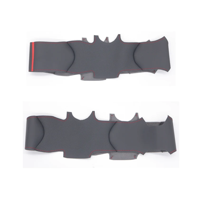 Black Faux Leather Car Steering Wheel Cover for Toyota Raize 2019-2024 Yaris 2023-2024