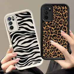 A54S Leopard Elegance Sky Eye Ladder Phone Case For OPPO A54 A52 A38 A36 A35 A33 A32 A31 A18 A17 A16 A15 A12 A9 A8 A5S A1 Cover