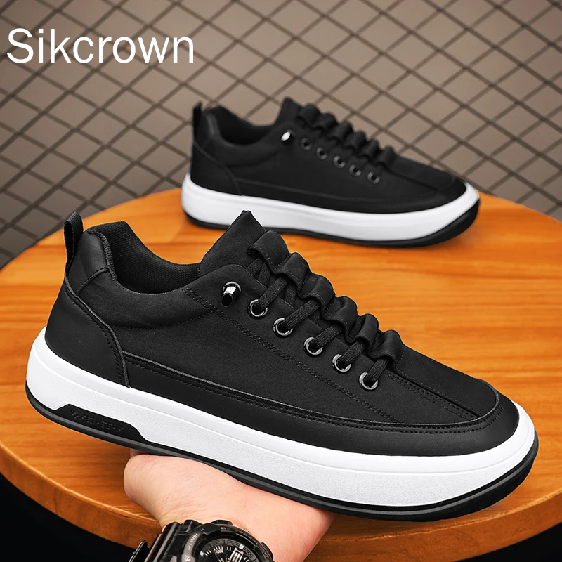 Black Men Casual Shoes Outdoor Sneakers Summer Loafers Slip On Fashion Platform Male Sneakers Sport Tennis Luxury Trainers Flat