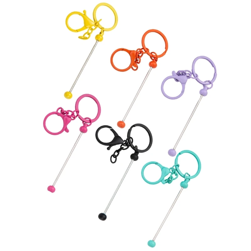 6 sztuk kolorowych breloków koralikami świąteczne wypełniacze do skarpet prezent dla dziecka-studenta