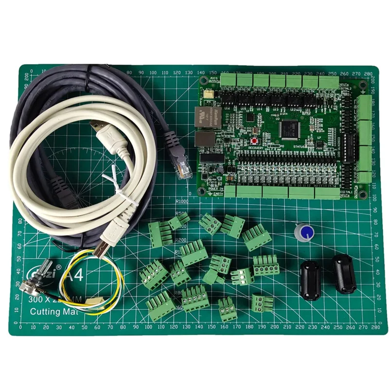 6- USB/Ethernet Dual Interface Mach3 Operation Control Card Cnc Controller System 500KHz Supports 6-Axis Linkage