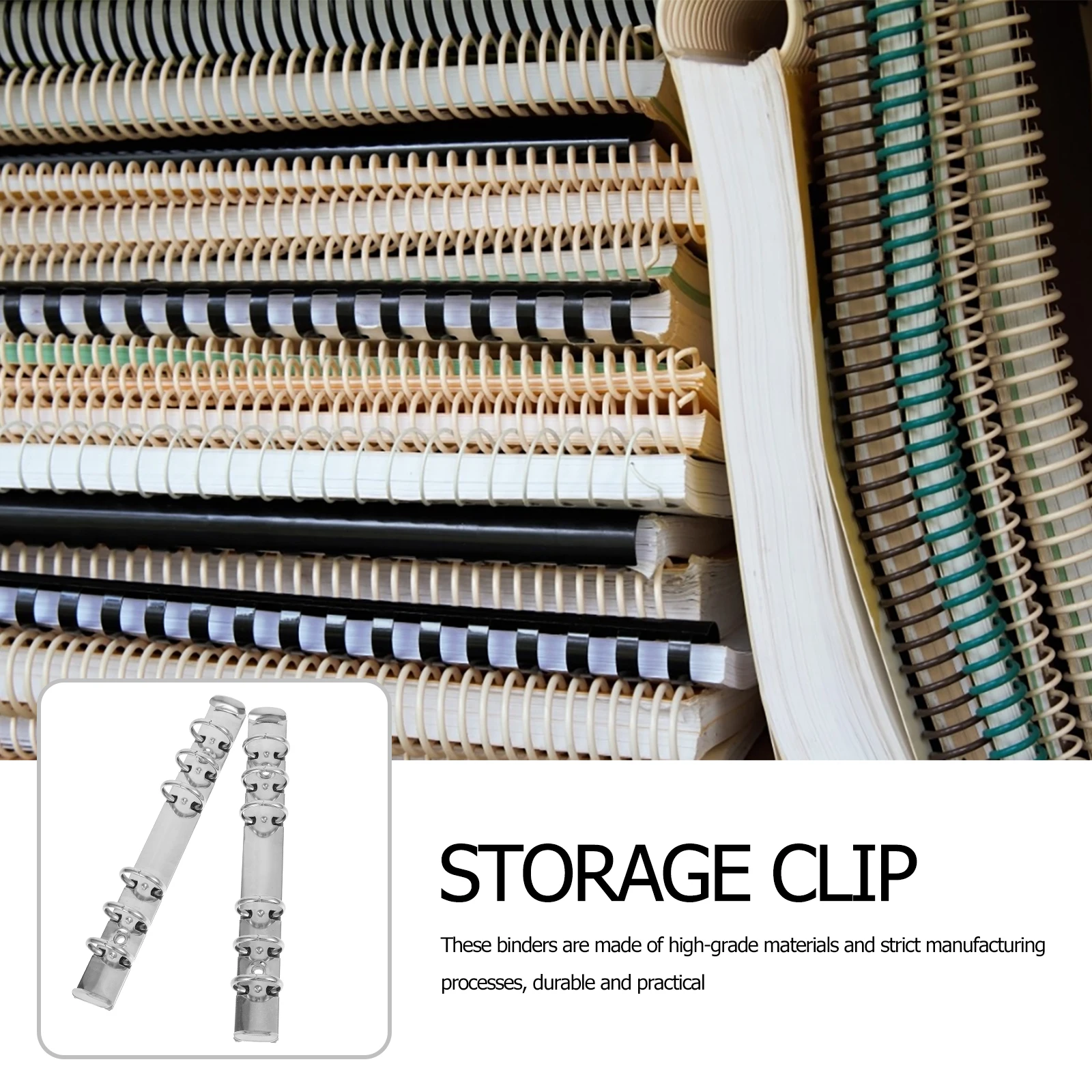 

4pcs Loose Leaf Binders Segmented Binder Ring For School Office Creative Stationery Supplies File Binder Notebook