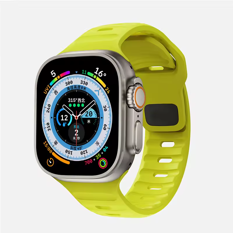 Strap For Apple Watch Band 49mm 44mm 45mm 41mm 40mm 42mm 38mm Soft Silicone sport Bracelet iwatch Serise 8 7 SE 6 5 9 Ultra 49mm - Image 28