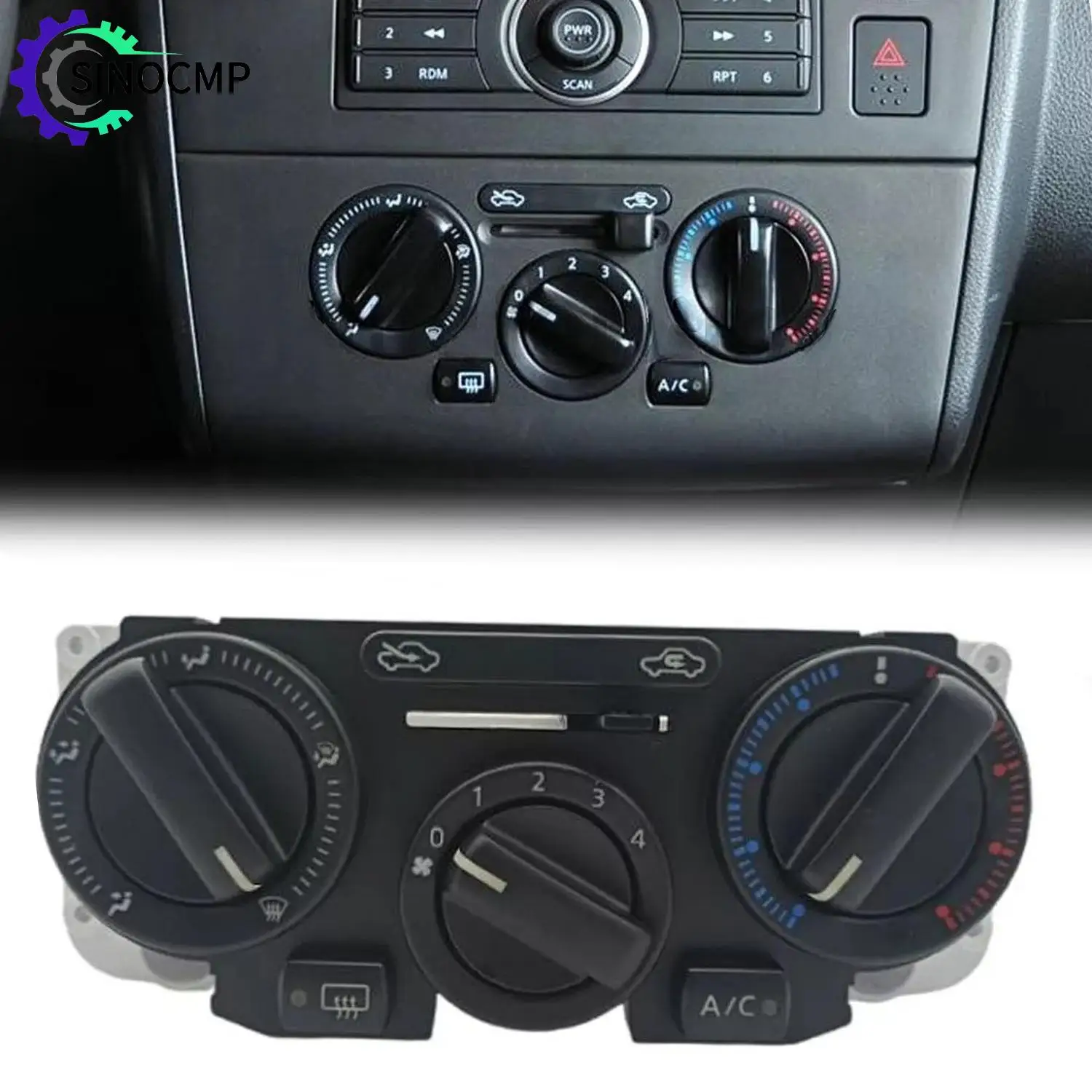 

A/C Heater Control Panel Plate Climate Control Switch 27510-ED50A for Nissan Versa Tiida C11 SC11 2004-2011 Auto Interior Parts