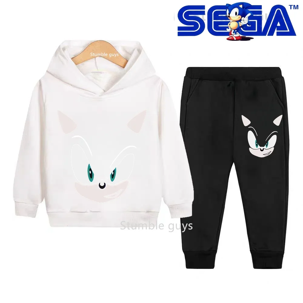 سونيك الاطفال هوديي مجموعة خريف 2026 جديد الأولاد ملابس الفتيات الدافئة بلوزة غير رسمية شاحنة ملابس عصرية رياضية  #2