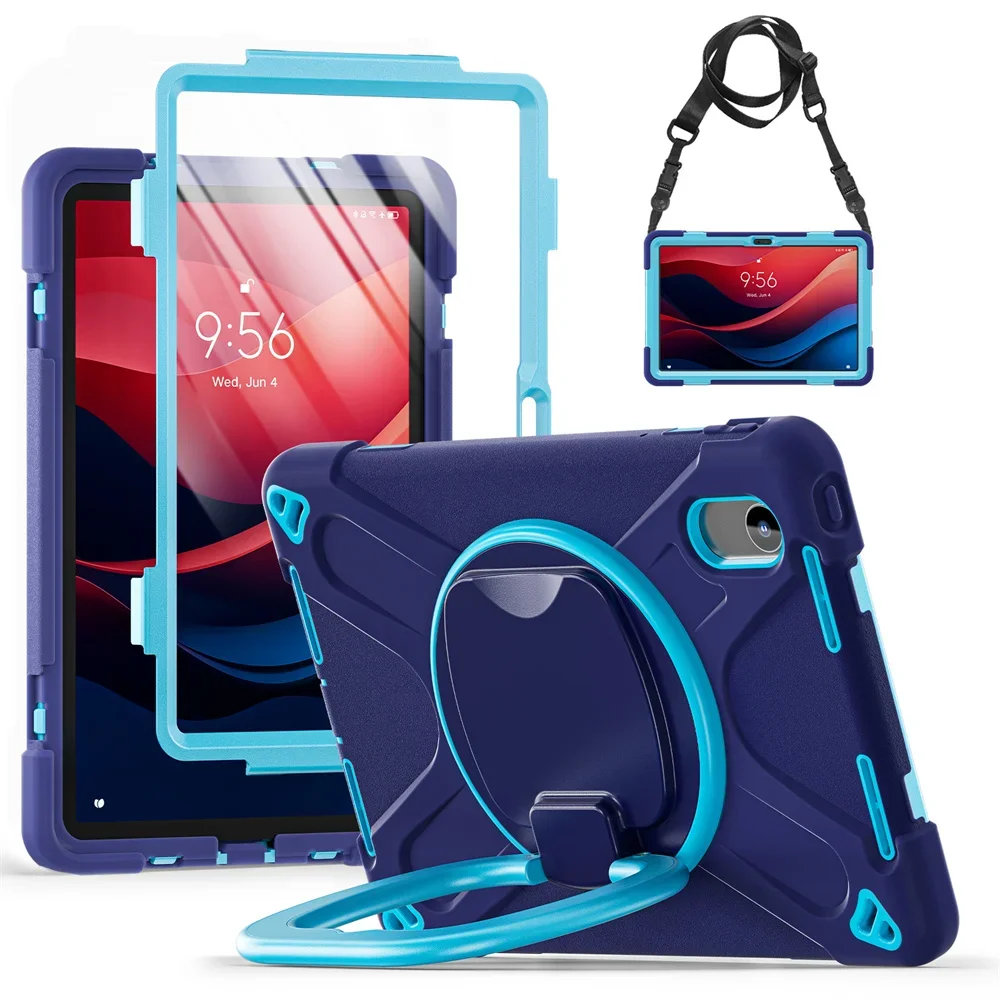 Kids Case For Lenovo Tab P11 Pro 11.5 2nd 11.2 Plus M10 3rd 10.1 Plus 10.3 Xiaoxin Pad 10.6 M9 M8 360 Rotating Shockproof Cover