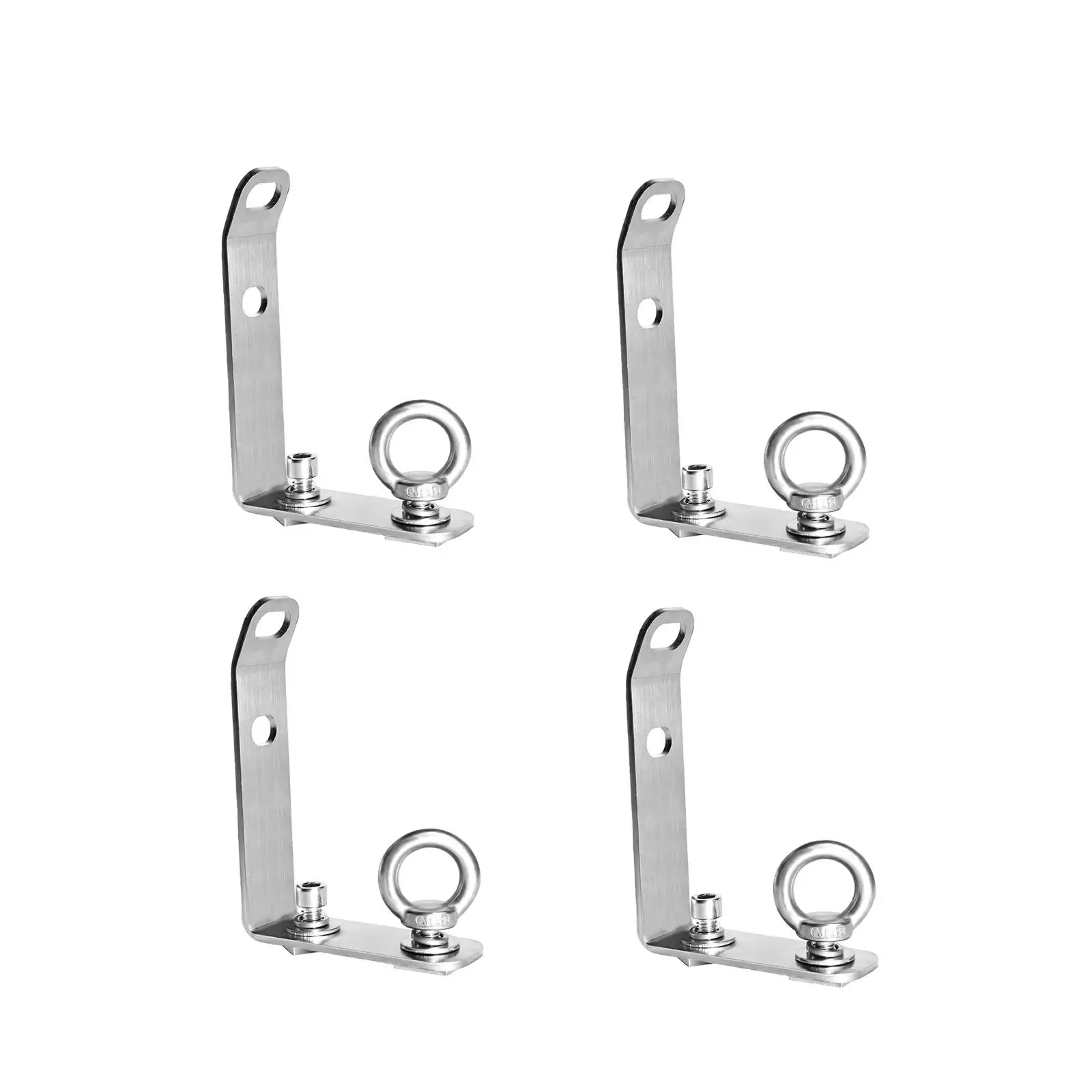 

4 Pieces Generic Load Stops Smooth Surface Roof Rack Accessories Versatile 304 Stainless Steel Snowboard T Slot Truck Cross Bar