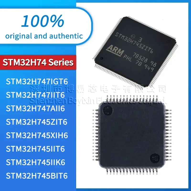 

STM32H745BIT6 STM32H745IIK6 STM32H745IIT6 STM32H745XIH6 STM32H745ZIT6 STM32H747AII6 STM32H747BIT6 STM32H747IGT6 32H747IIT6 XIH6