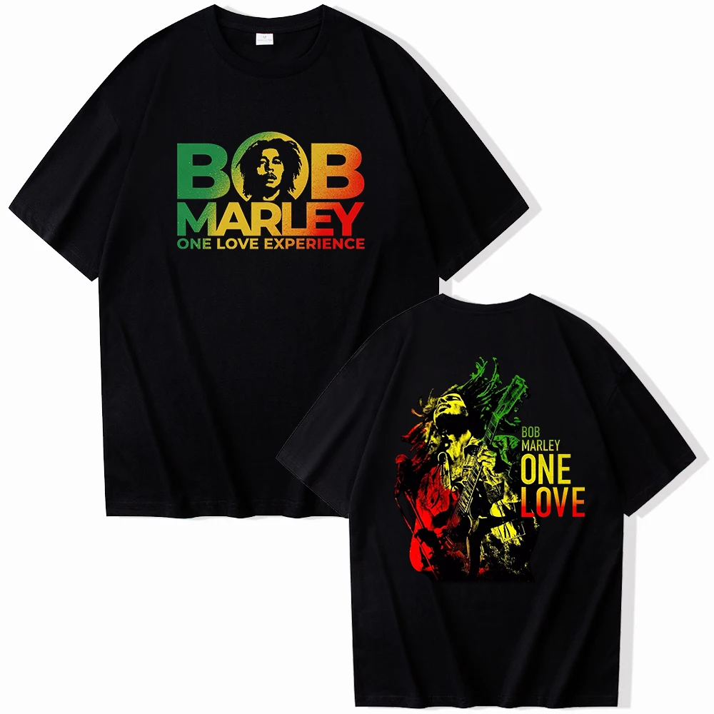 

BOB Marley One Love T-shirt O-Neck Short Sleeve Shirts Fans Gift