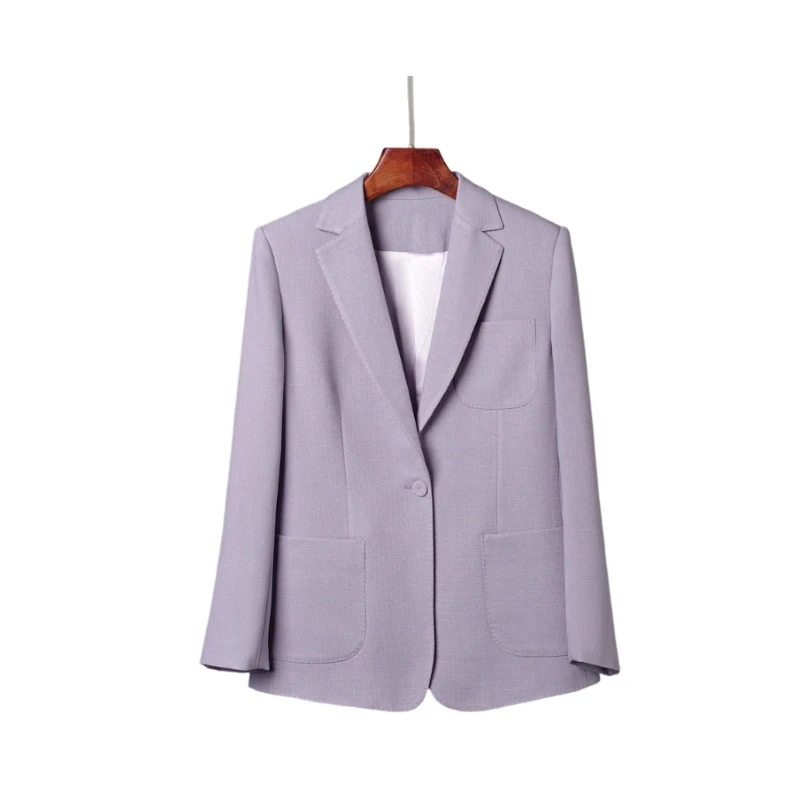 

24 years of hot products vintage style high-grade cashmere windproof street ladies suit jacket a button to show thin