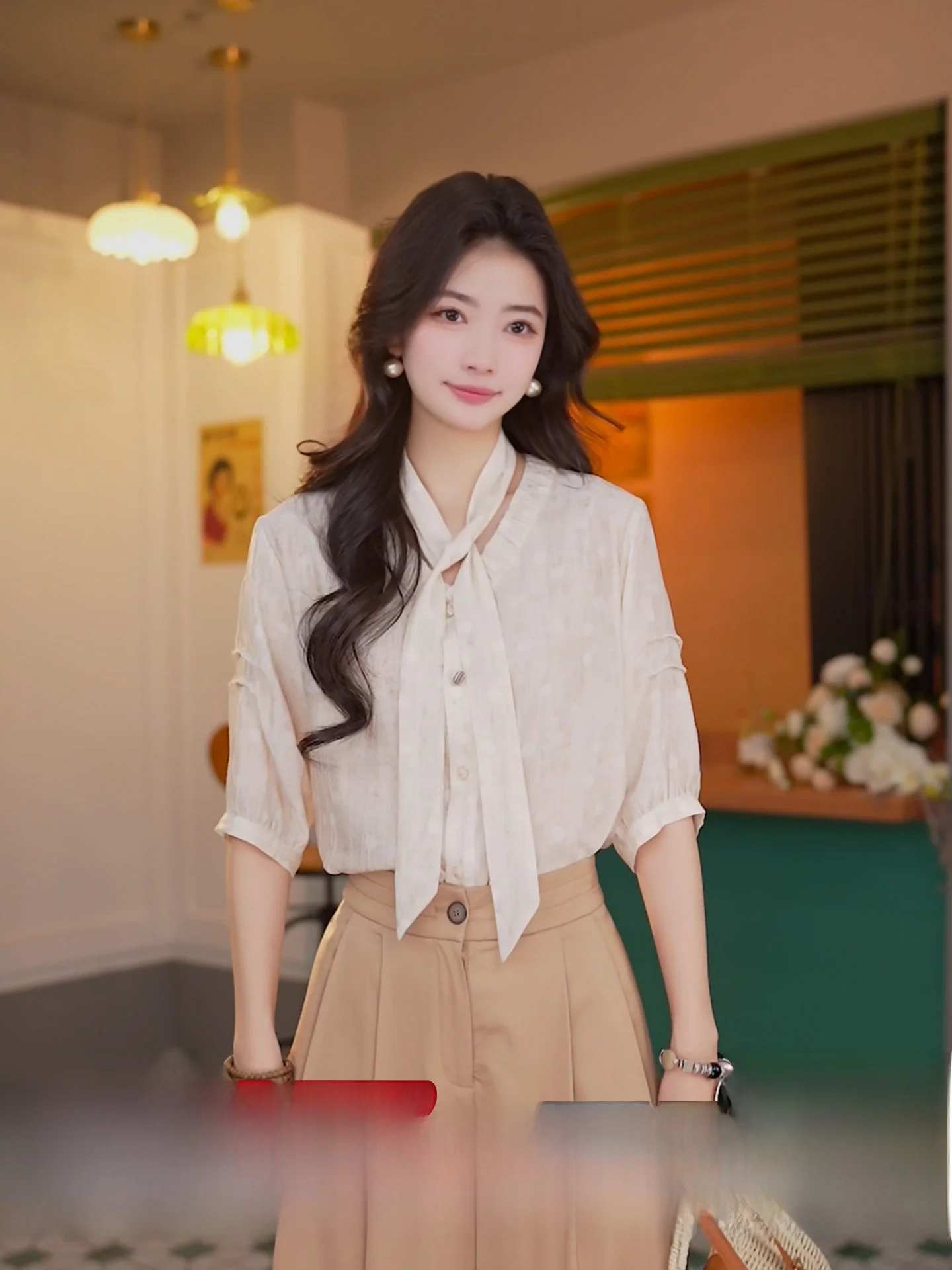 

Ding Jiaxin Vintage Short Sleeve Shirt Women Loose 2025 New High-End Atmosphere Commute Top Fashionable Casual Businesswear